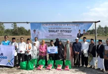 YBM PLN UP3 Palu dan Pemdes Mayasari Gelar Ikhtiar Istisqo & Berbagi untuk Dhuafa