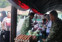 HUT TNI ke-81, Kodim Minahasa Ikut Bazar Murah