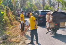TNI-Polri dan Pemerintah Pineleng Gelar Kerja Bakti Bersama
