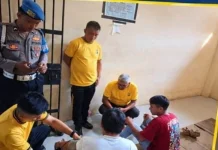 Sidokkes Polres Mitra Periksa Kesehatan Para Tahanan