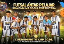 SMAN 3 Manado Dominasi Cokroaminoto Cup 2026, Borong Juara 1 dan 3 Futsal se-Sulut