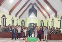 Pemuda Mandolang Satu dan Dua Gelar Ibadah Bersama