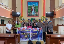 Sambut Hari Jadi ke-24, Propam Polresta Manado Gelar Baksos dan Bansos