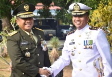 Irdam Merdeka Hadiri Upacara Peringatan HUT ke-81 TNI di Lanudal