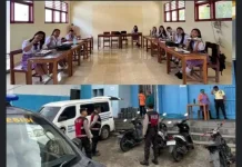 Polres Kotamobagu, Kawal Distribusi MBG di SMK Kristen