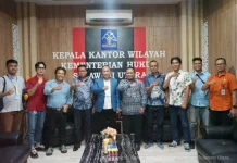 Kanwil Kemenkum Sulut Gelar Pertemuan Dengan Insan Pers di Manado