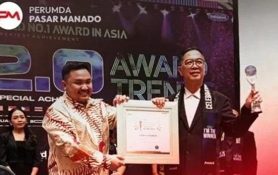 Dirut Perumda Pasar Manado Raih Visionary Leader Awards 2026 - RRI.co.id