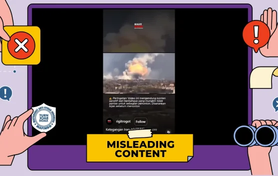 [Hoaks!] Video Ledakan Diklaim Serangan Nuklir Israel