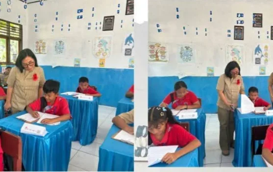Dinas Pendidikan Minut Monitoring Pelaksanaan Asesmen Sumatif Akhir Jenjang SD