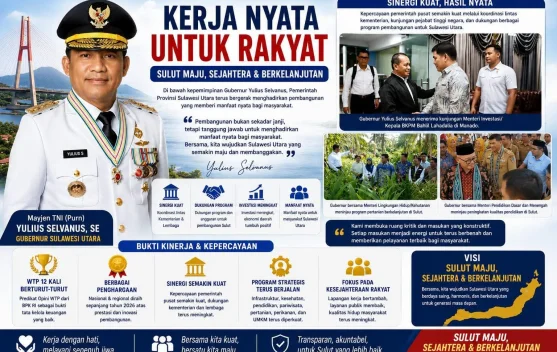 Gubernur Yulius Kerja Nyata untuk Rakyat Sulut