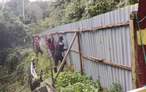 BPJN Sulut Bergerak Cepat Perbaiki Penahan Tanah Roboh di Jalnas Manado-Tomohon