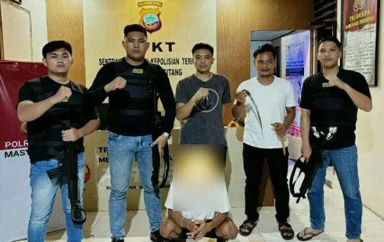 Patroli Rutin Berbuah Pengamanan Pemuda Bawa Senjata Tajam di Bolmut