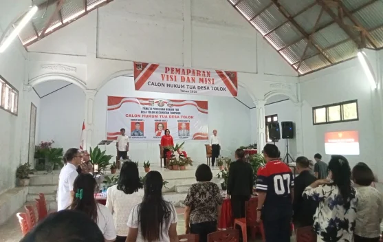 Pemkab Minahasa Pantau Penyampaian Visi-Misi Calon Hukum Tua
