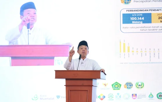 Menteri Nusron Apresiasi Peran Nazir dalam Percepatan Sertipikasi Tanah Wakaf
