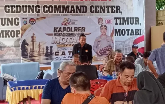 Semarak HUT Bhayangkara ke-80, Polres Kotamobagu Gelar Kapolres Cup Catur