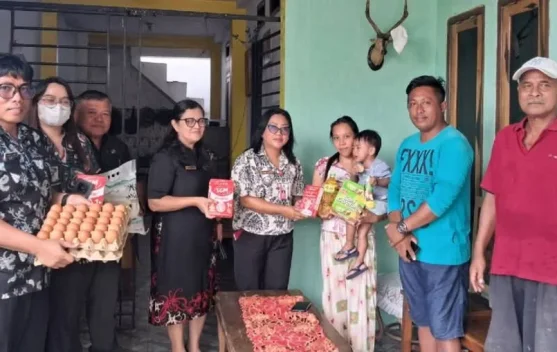Kecamatan Kauditan Kawal Penyaluran PMT Orang Tua Asuh bagi Anak Stunting