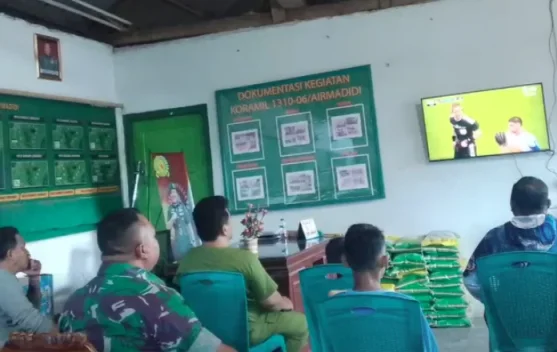 Nobar Piala Dunia 2026, Kodim 1310/Bitung Perkuat Kemanunggalan TNI dan Rakyat
