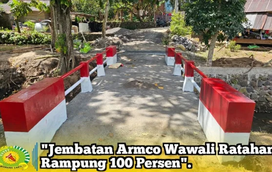 Pembangunan Jembatan Armco di Wawali Ratahan Capai 100 Persen