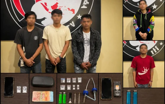 Polres Boltim Ungkap Jaringan Sabu, Lima Terduga Diamankan