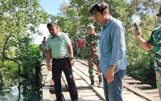 Danrem 131/Santiago Tinjau  Karya Bakti Skala Besar di Talaud
