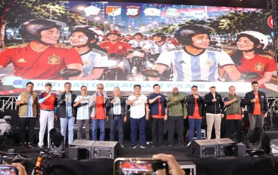 Danlanud Nobar Final Piala Dunia 2026 Bersama Forkopimda dan Masyarakat