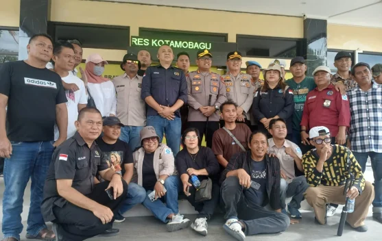 Kapolres Kotamobagu Sambut PWI, Perkuat Sinergi