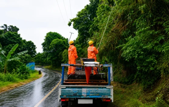 PLN UP3 Tahuna Gerak Cepat Pulihkan Jaringan Terdampak Bencana di Tamako