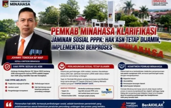 Pemkab Minahasa Tegaskan Pemenuhan Jaminan Sosial PPPK ASN Sesuai Aturan