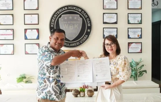 Kemenkum Sulut Layani Pendaftaran Hak Cipta, Serahkan 10 Sertifikat Ciptaan Lagu