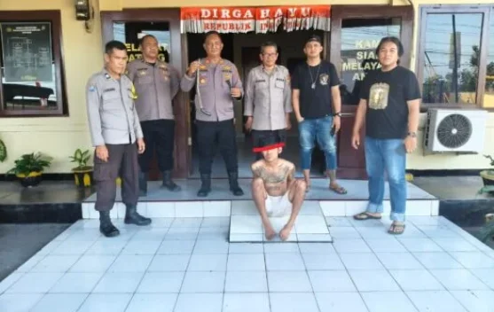 Polres Minut Amankan Pelaku Pengancaman dengan Sajam di Kema
