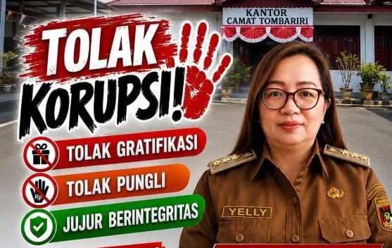 Camat Tombariri Tegaskan Komitmen Tolak Korupsi dan Pungli