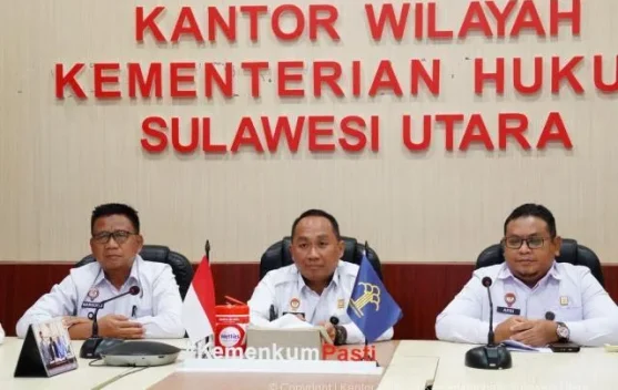 Kakanwil Kemenkum Sulut Ikuti Diskusi Strategi Kebijakan Kanwil Kemenkum Sumsel
