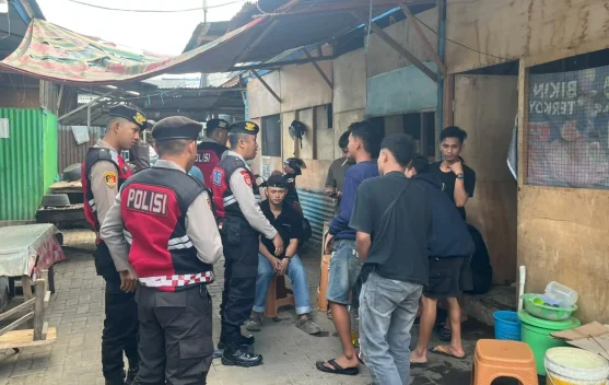 Tim Pantera Polres Kotamobagu Bubarkan Anak Muda Pesta Miras di Pasar Poyowa Kecil