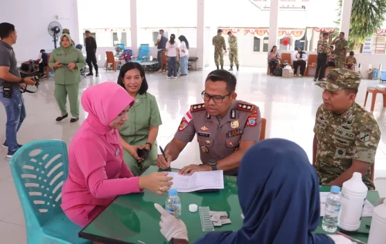 Bakti Sosial Donor Darah, Sinergitas TNI-Polri Hadir untuk Kemanusiaan
