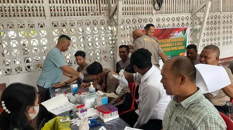 182 Personel Ikuti Rikkes Berkala 2026 di Polresta Manokwari
