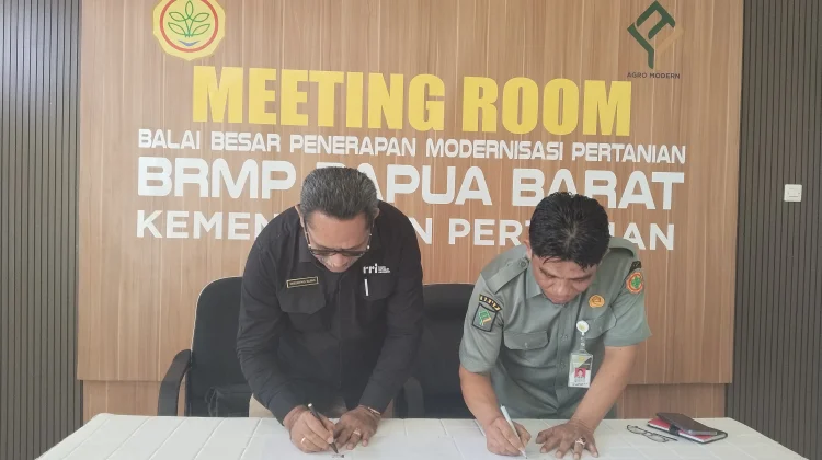 RRI Manokwari dan BRMP Papua Barat Teken PKS
