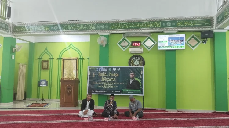 Kolaborasi MUI, Bimas Islam dan RRI Buka Puasa Bersama di Masjid Baitul Mukminim