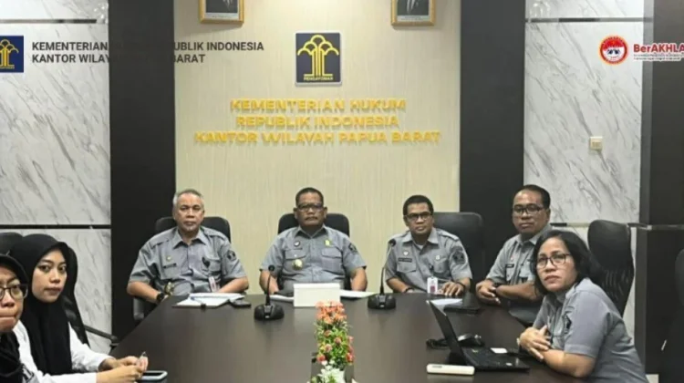 Perkuat Kinerja, Kanwil Kemenkum Papua Barat Ikuti Anev 2026
