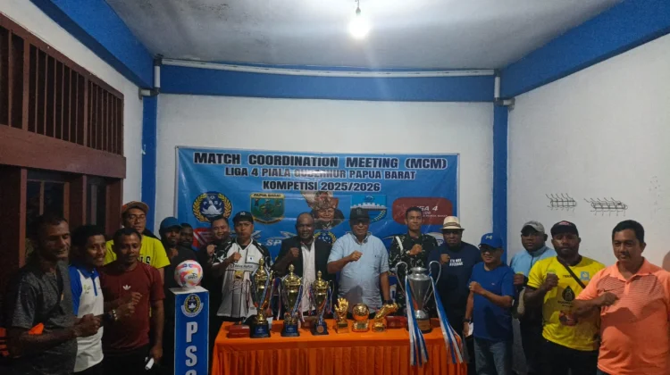 Kick Off Liga 4 Piala Gubernur Papua Barat Diundur ke 31 Maret