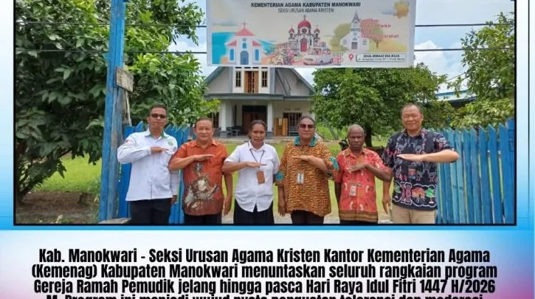 Kemenag Manokwari Tuntaskan Program Gereja Ramah Pemudik