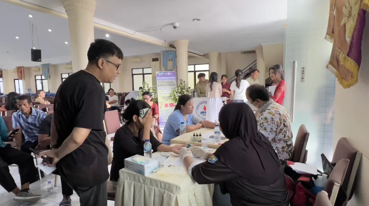 Jemaat Gereja JKI Antusias Donor Darah, PMI Terbantu Puluhan Kantong