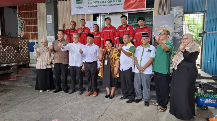 BAZNAS Papua Barat Gelar Ganti Oli Gratis dan Sembako Murah untuk Warga