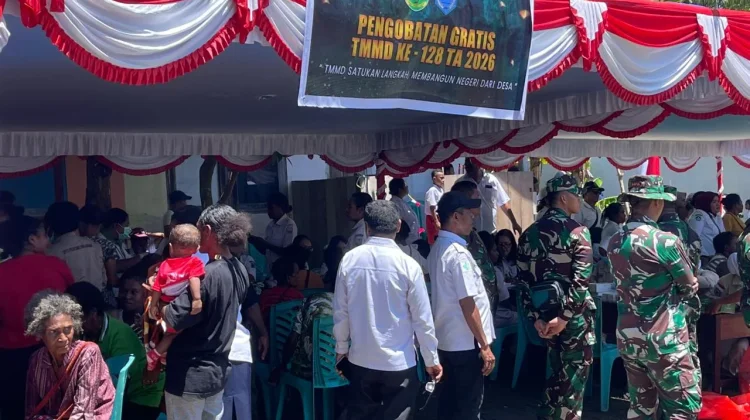 Sinergi TMMD dan Dinkes Hadirkan Layanan Kesehatan Gratis