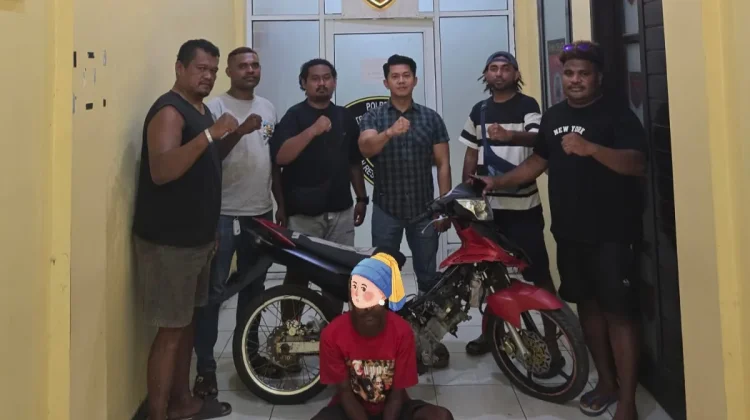 Polisi Teluk Bintuni Tangkap Pencuri Motor di SP Lima