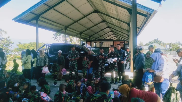 Kodam XVIII/Kasuari Tanamkan Nasionalisme Anak TK lewat Edukasi Interaktif