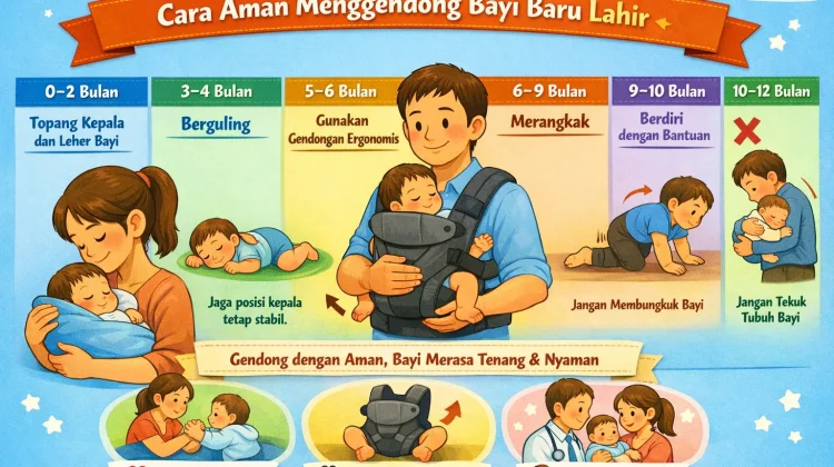 Cara Aman Menggendong Bayi Baru Lahir
