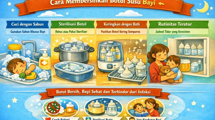 Cara Membersihkan Botol Susu Bayi