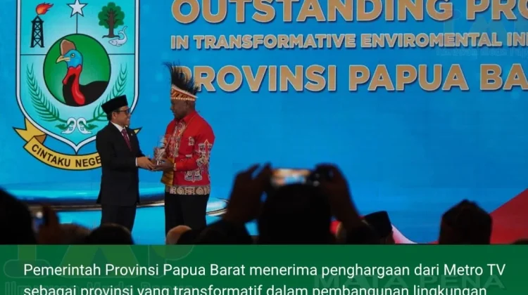 Papua Barat Raih Penghargaan Infrastruktur Lingkungan Terbaik