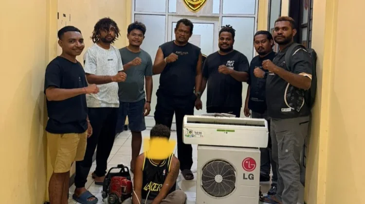 Polisi Teluk Bintuni Ringkus Pencuri AC dan Mesin