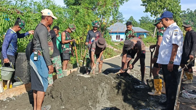 PMK Manokwari Tinjau Progres Pembangunan TMMD Tanah Rubuh